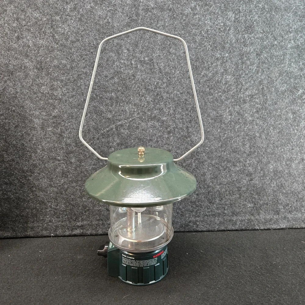 Vintage Coleman 5154B700 Electronic Ignition Propane Lantern w/ Red Case